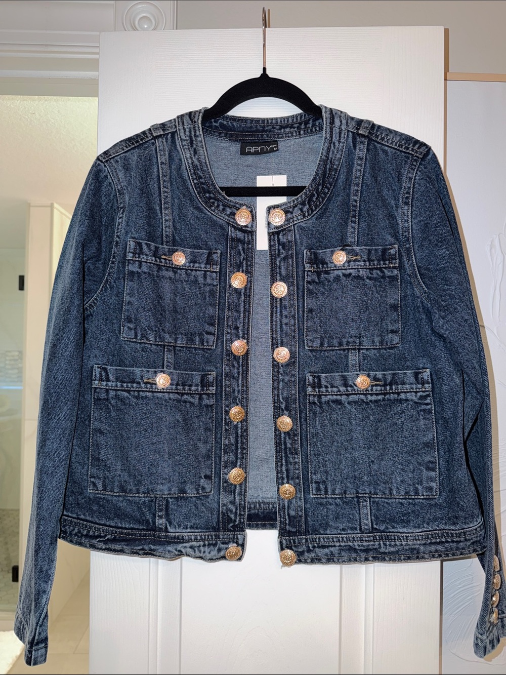 APNY Denim Button-Front Jacket NWT Size Medium